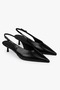 Women's Luna Black Skin Stiletto - 4
