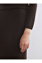Elastic Waist Slit Knitwear Skirt (W5) - 3