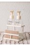Liquid Soap Dispenser with Metal Stand Cream 3 Pieces - 2