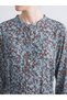 Özmarka New Season Crew Neck Floral Pleated Dress - 4