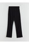 Black Elastic Waist Women's Trousers - 7