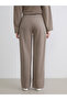 Two Mt Shop Quality Lcw Vision Brown Interlock Plain Standard & Regular Women's Sweatpants - 4
