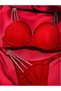 Stone Detailed Leopard Print Bra and Panty Set – Stylish and Underwear - 2