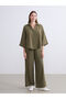 Esvab • Modern & Distinctive Wide-Leg Women's Trousers with Waist Drawstring - 2