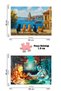 4 Pcs 1000 Piece Puzzle - Istanbul and Planets and the Girl Tower Cats and Fire and Water - 3