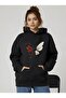 Red Butterfly Printed Oversize Unisex Women/Men Hooded Sweatshirt