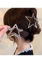 Silver Color Metal Star Model Hairpin Hair Clip 7 cm - 8