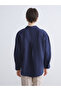 Striped Oversize Modal Blend Women's Shirt - 4
