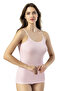 Women's 3-Piece Set Report Ribbed Undershirt (Blue Grey-Green-Pink) |   Lycra Ribbed Rope Strap Daily Basic - 4