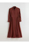 Esvab • Modern & Distinctive Drawstring Modal Blend Shirt Dress - 8