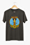 Men’s Graphic T-Shirt – Dark Grey | Cool Giraffe with Sunglasses, Colorful Print | Casual