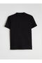 Two Mt Shop Quality Lcw Modest Black Interlock Plain Loose & Baggy Short Sleeve Women's T-Shirt - 6