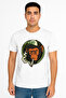 Men’s Cotton Rich White T-Shirt – Bold Chimp Graphic Print, Casual Streetwear - 2
