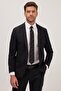Men's Slim Fit Mono Collar Lycra Flexible Fabric Black Suit - 2