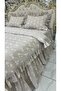 Double Size 160X200Cm Fitted Sheet with Ruffled Skirt,2 Ruffled Pillowcases and Ruffled Duvet Cover - 5