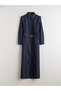 Peak New Season Shirt Collar Belted Jean Dress - 5