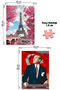 4 Pcs 1000 Piece Puzzle - Sunny Terrace and Istanbul and Eyfel Tower and Ataturk - 3