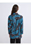 Cey New Season Modal Blend Patterned Women's Shirt Tunic - 4