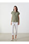 Original Crochet Collar Textured Blouse - 2