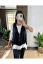 New Season Long Sleeve Asymmetric Blouse and Leather Vest Combination Women's Set - 3