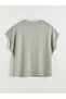 V-Neck Oversize Women's T-Shirt - 6