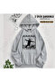 Jujutsu Kaisen Satoru Gojo Character Printed Hooded Oversize Sweatshirt (2 Thread)