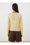V-Neck Textured Women's Cardigan - 4