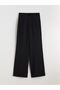 Lcw Modest Black Standard Fit Wide Leg Women's Trousers - 6