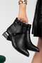 L01-Cross Buckle Women's Casual Boots Short Heels 4cm Heel - 3