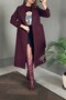 WOMEN'S PLUM BELTED PREMIUM COAT 9350 - 2