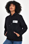 Women's Hooded Comfortable Fit Fleece Inside 3 Thread Tokyo Printed Sweatshirt Spr24Swk05 - 2