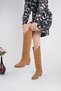 Rodeo Stitch Detailed Thick Heeled Cowboy Women's Boots - 6