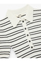Half Button Short Sleeve Polo Neck Knitwear Sweater - 3