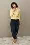 Baklava Patterned Cardigan Yellow - 3