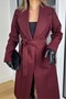 WOMEN'S PLUM BELTED PREMIUM COAT 9350 - 6