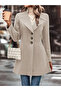 New Season Women's Long Sleeve Collared Short Cashmere Coat with Front Buttons - 2