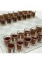 Glass Chess Set with Shot Glasses, - 2