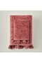 100% Cotton Rose Jacquard Face Towel Plum (50X90 cm) - 3