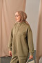 Women's Half Zipper Suit Green - 2