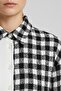 Women's Black Oversize Fit Plaid Patterned Long Sleeve 100% Cotton Shirt, Jacket, Women's Lumberjack Shirt - 3