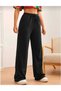Black Women's Baggy Oversized Plus Size Sportswear Quality Loose Fit Stretchy Comfortable Fabric Sweatpants730 - 5