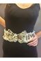 76 cm Floral Elastic Butterfly Women's Belt - 3