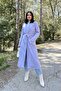 Women's Unlined Belted Cashmere Coat with Pocket Detail 700-3310 - 7