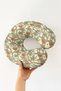 Vintage Floral Bird Ergonomic Neck Pillow - Natural Cream Orange Soft Travel Pillow - 2