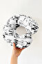 Cotton Neck Pillow with Dog Figure - Black and White Striped Soft Travel Pillow - 4