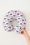 Cute Cat Cotton Neck Pillow - Colorful Hearts Cool Cat Kids & Adult Travel Pillow - 5