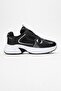 Lace-Up Anorak Women's Sneakers Black White - 2