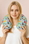 Colorful Pirate Themed Neck Pillow - Cute Marine Figures Light Blue Color Travel Pillow - 6