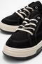 Linen Women's Sneakers Black White - 3