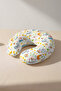 Colorful Cute Rabbit Bird Flower Ergonomic Neck Pillow-Spring Themed Yellow Green Travel Pillow - 6